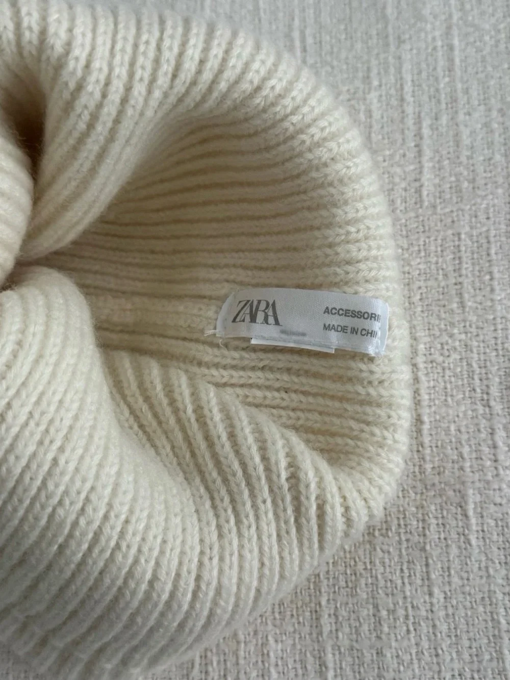 Zara Boys Ivory Hat / Beanie